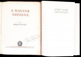 Kodály Zoltán: A magyar népzene. Bp., 1937, Királyi Egyetemi Nyomda; Gunda Béla (szerk.): Emlékkönyv...
