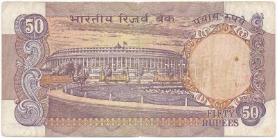 India 1978. 50R T:III tűly.
India 1978. 50 Rupees C:F needle holes Krause#84