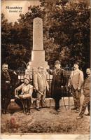 1917 Füzesabony, Honvéd sír, hősi emlékmű. Vasúti Levelezőlapárusítás 1536. (EK)