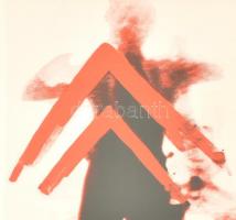 Lux Antal (1935-): A feszültség feltöltése II. Szitanyomat, papír. Jelzett és datált (A Lux '81...