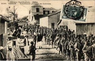 Dakar, Tirailleurs partant en Colonne / colonial artillery