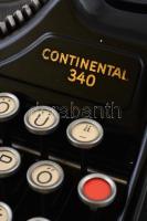 cca 1930-40 Continental 340 hordozható írógép magyar billentyűkkel, eredeti tokjában. Írógép nagyon ...