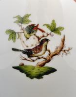 Herendi Rothschild mintás porcelán füles váza, kézzel festett, jelzett, hibátlan, m: 33 cm