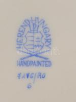 Herendi Rothschild mintás porcelán füles váza, kézzel festett, jelzett, hibátlan, m: 33 cm