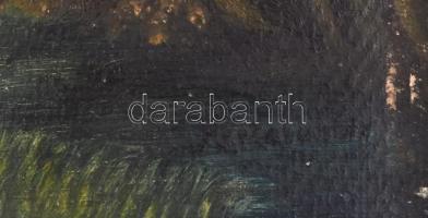 Olvashatatlan jelzéssel: Földmunkások. Olaj, karton, sarkaiban kissé sérült, 40x29,5 cm