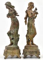 Émile Carlier (1849-1927): Départ des hirondelles, rétour des hirondelles - A fecskék távozása, érke...