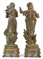 Émile Carlier (1849-1927): Départ des hirondelles, rétour des hirondelles - A fecskék távozása, érke...