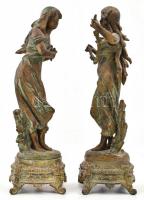 Émile Carlier (1849-1927): Départ des hirondelles, rétour des hirondelles - A fecskék távozása, érke...