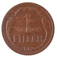 1929. 1f Br T:1- 
Hungary 1929. 1 Fillér Br C:AU Adamo P1
