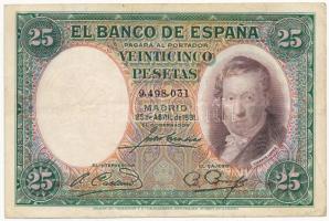 Spanyolország 1931. 25P T:III Spain 1931. 25 Pesetas C:F Krause P81