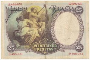 Spanyolország 1931. 25P T:III
Spain 1931. 25 Pesetas C:F
Krause P81