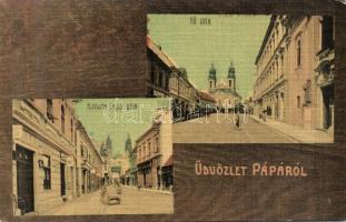 Pápa Kossuth Lajos street and Main Street