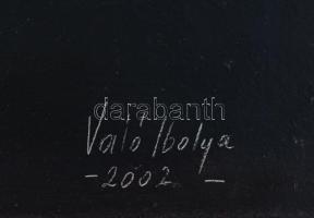 Való Ibolya (1958-): Lovak. Olaj, farost, jelzett, fa keretben, 39,5×48,5 cm