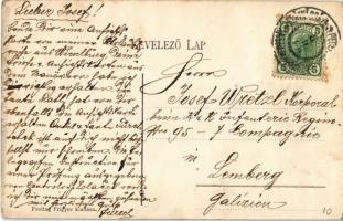 Moson, Templom tér, Weisz Jakab mészáros üzlete. Freitag Frigyes kiadása (EK)