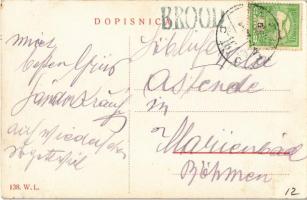 Bród, Nagyrév, Slavonski Brod, Brod an der Save; Vörös ház szálló, tér, C. Bencevic és Milan Petrova...