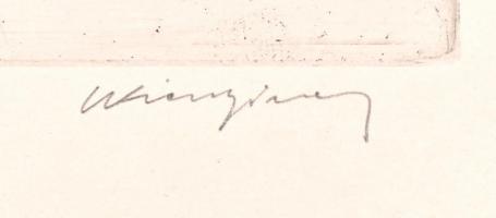 Olvashatatlan jelzéssel: Zalka Máté a spanyol polgárháború egyik hőse. Rézkarc, papír, jelzett, gyűr...