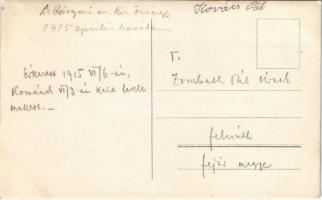 1915 Besztercebányai m. kir. őrség áprilisban, katonák csoportképe / WWI K.u.k. military, soldiers f...