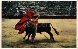 Corrida de Toros, Un farol / Spanish folklore, bullfight, matadore. L. Roisin (Barcelona)