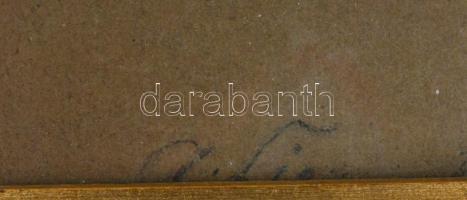 Liezen-Mayer Sándor (1839-1898): Anya gyermekével. Ceruza, papír, jelzett (keret által félig fedve),...