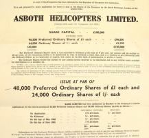 1935 Asboth Helicopter limited részvénytársaság részvény kibocsájtás előtti ismertetője Prospectus. ...