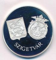 Csóka Zsuzsanna (1962-) DN Szigetvár / Zrínyi Miklós jelzett Ag emlékérem (31,46g/0.925/42,5mm) T:1 (PP)