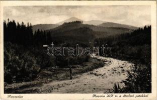 1940 Havasalja, Tibava; Hoverla a Studeni patakkal / mountain, creek (gyűrődés / crease)