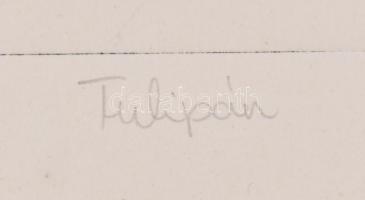 Tulipán László (1943-2007): II. Lajos magyar király. Rézkarc, papír, jelzett, 39,5x29,5 cm