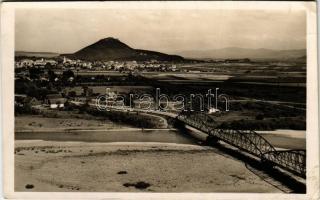 1941 Huszt, Chust, Khust; látkép, híd / general view, bridge (EK)