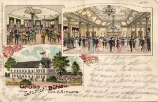 1899 Bühlau Restaurant Litho