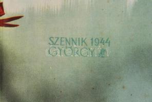 1944 Szennik György (1923-2007): Én is hadicél vagyok. II. világháborús propaganda plakát. Klösz Gyö...