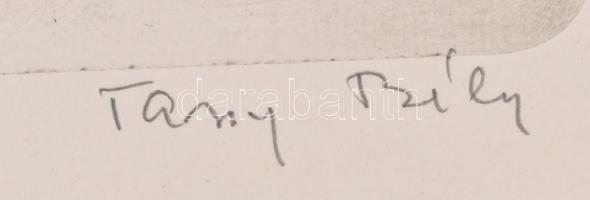 Tassy Béla (1942-): II. József magyar király. Rézkarc, papír, jelzett, 39,5×29 cm