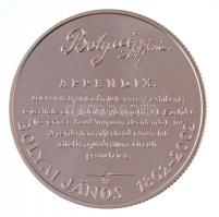 2002. 3000Ft Ag "Bolyai János" dísztokban, tanúsítvánnyal T:PP Adamo EM180