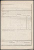 1937 Szállítási jegy + kitöltetlen menetlevél