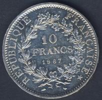 Franciaország 1967. 10Fr Ag T:2/3+
