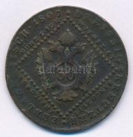 1807S 30kr Cu "I. Ferenc" T:2- Krause KM#2149