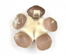 Ezüst(Ag) virág formájú medál, jelzetlen, h: 3 cm, nettó: 5,34 g