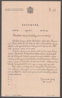 1939 A M. Kir. Állami Rendőrség Budapesti Főkapitánysága által kiállított 3 db rendőrségi irat