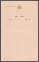 1939 A M. Kir. Állami Rendőrség Budapesti Főkapitánysága által kiállított 3 db rendőrségi irat