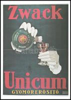 Zwack Unicum reprint nyomtatványok, 2 db, 34×24 cm