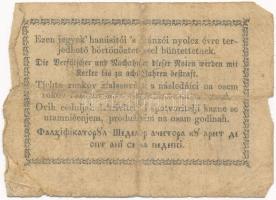 1849. 30Kr "Kincstári utalvány" T:III szakadások Adamo G103