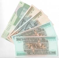 Brazília 1980. 1C + 1984. 200C (2x, sorszámkövető) + 1986. 1000C (2x, sorszámközeli) T:I
Brazil 198...