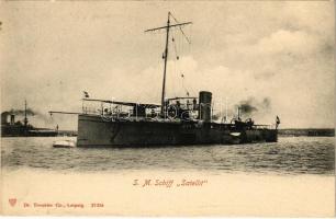 ~1900 SMS Satellit Satellit-osztályú torpedóhajó (őrhajó) / K.u.K. Kriegsmarine S.M.Schiff Satellit / Austro-Hungarian Navy torpedo boat