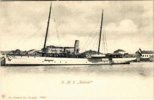 SMS Dalmat osztrák-magyar haditengerészet vitorlás gőzjachtja / K.u.K. Kriegsmarine Dampfyacht (Stationsschiff) / Austro-Hungarian Navy sailing steam yacht