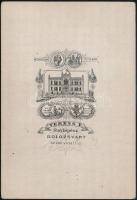 cca 1874 Esztelneki Szacsvay Imre (1854-1939) színész, kabinetfotója Veress Ferenc kolozsvári fényké...