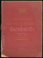 cca 1900 Mappin & Webb ékszer katalógus 96 p. Szétvált papírkötésben.