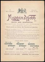 cca 1900 Mappin & Webb ékszer katalógus 96 p. Szétvált papírkötésben