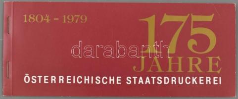 175 éves az osztrák állami nyomda, 40 db-os levélzáró füzet