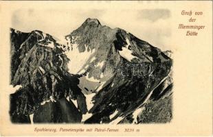 1913 Zams (Tirol), Memminger Hütte, Spiehlerweg, Parseierspitze mit Patrol-Ferner / mountains. Hans Weis kgl. bayer. Hofphotogr. (fl)