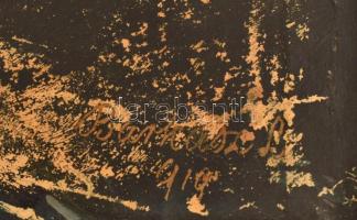 Barkász Lajos (1884-1960): Virágcsendélet. Olaj, karton, jelzett és datált (Barkász L 919), sérült, ...