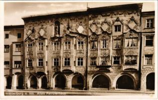 Wasserburg am Inn, Altes Patrizierhaus / street view, houses. Phot H. A. Wenning